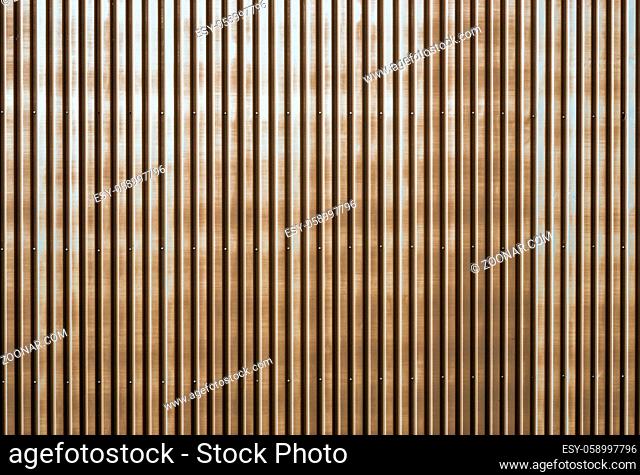 Old rusty corrugated metal wall of a barn building. Background design
