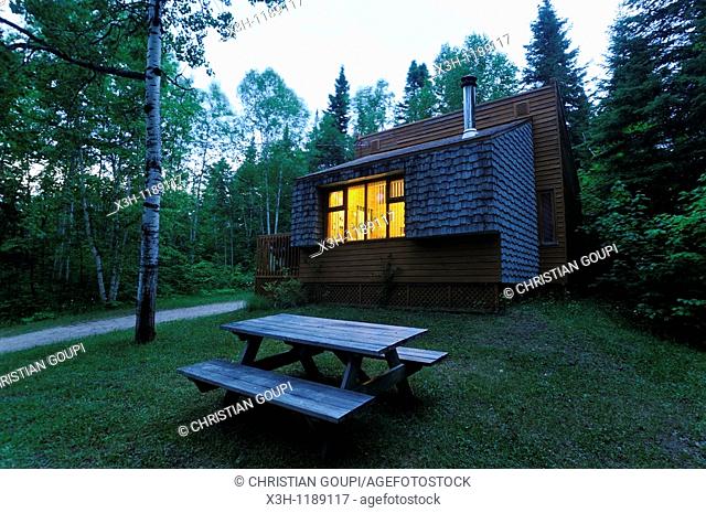 chalet in Saguenay National Park, Riviere-eternite district, Province of Quebec, Canada, North America