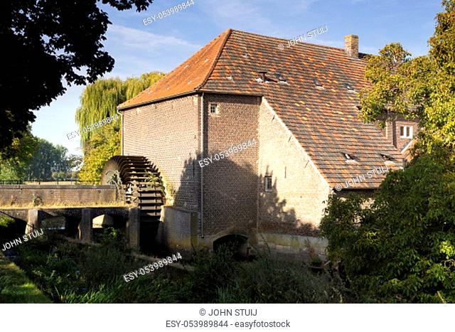 The Grathemer watermill in the Dutch village Grathem in the province Limburg