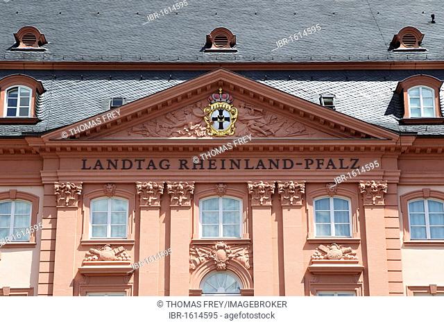 The Rhineland-Palatinate Landtag state parliament in Mainz, Rhineland-Palatinate, Germany, Europa