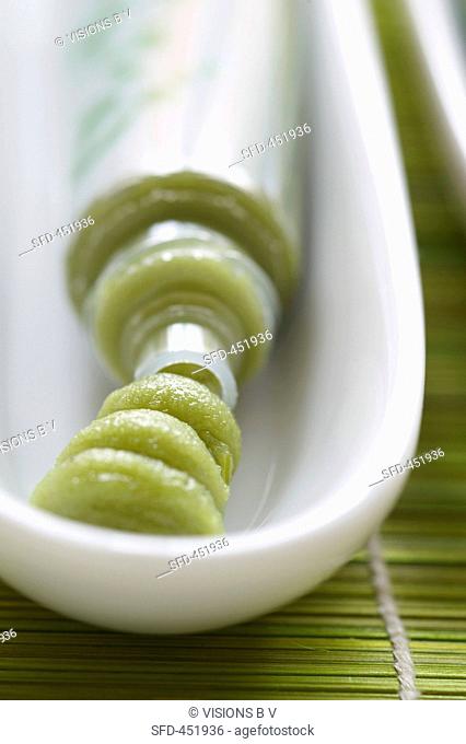 Fresh wasabi paste