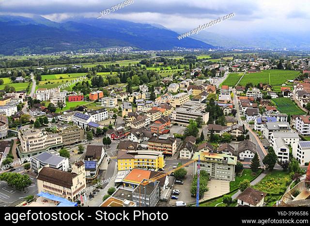 Vaduz from Above, Liechtenstein