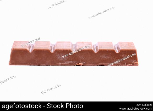 Bar of chocolate. Isolated on a white background