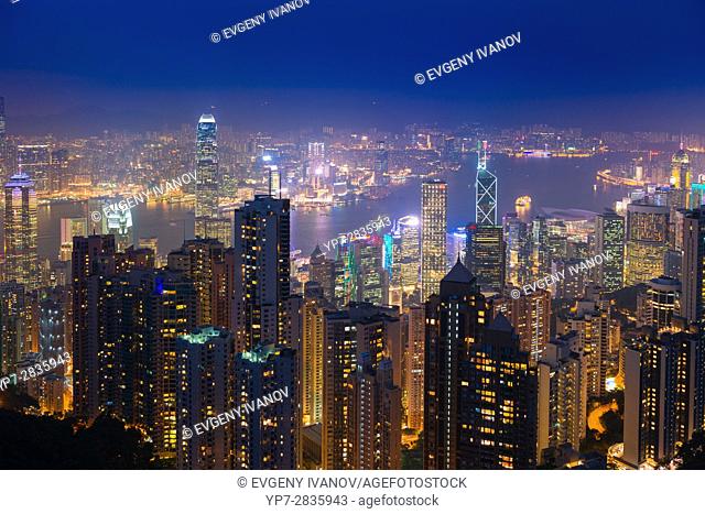 Stunning view of Hong Kong from Victoria Peak