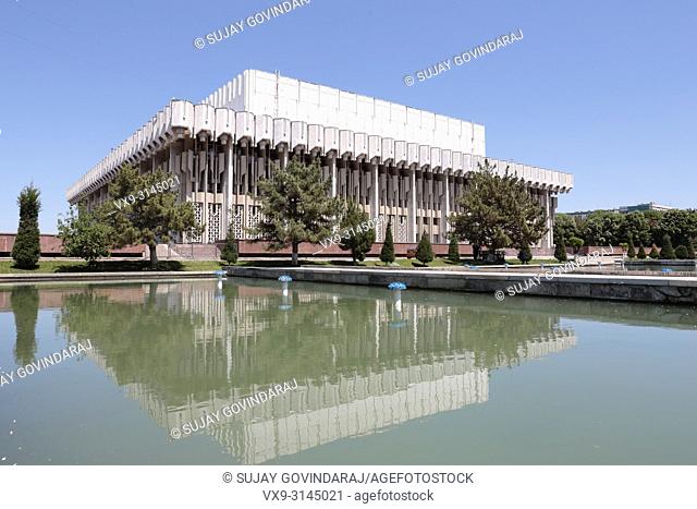 Tashkent, Uzbekistan - May 02, 2017: View of Istiklol, a biggest concert hall in the city