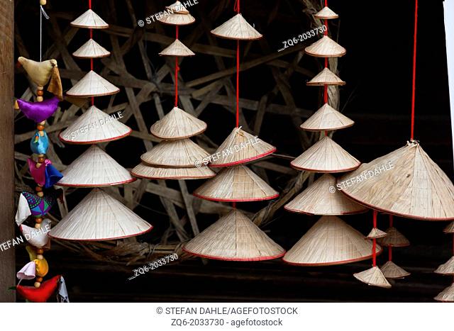 Traditional Vietnamese Non La Straw Hat in Hanoi, Vietnam