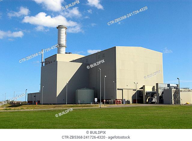 Gas-burning power station at Great Yarmouth, powered by natural gas using combined cycle gas turbines (CCGT), to produce electricity in a more...