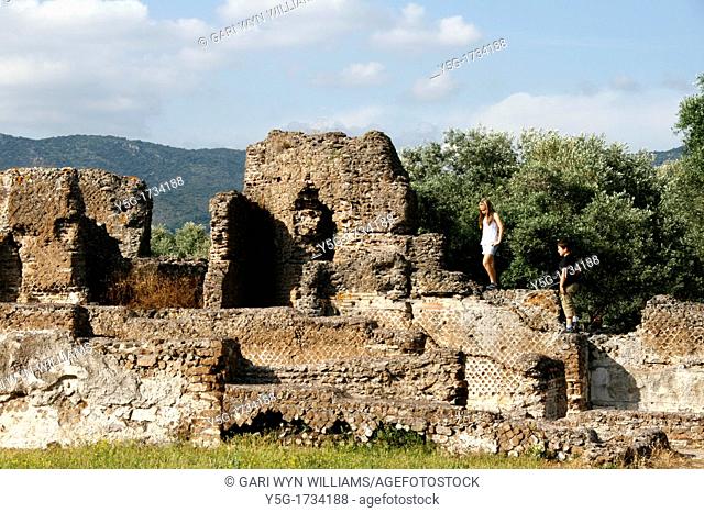 Ruins at Hadrian's Villa in Tivoli near Rome