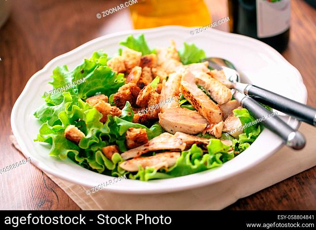 Chicken Salad on a Plate. High quality photo