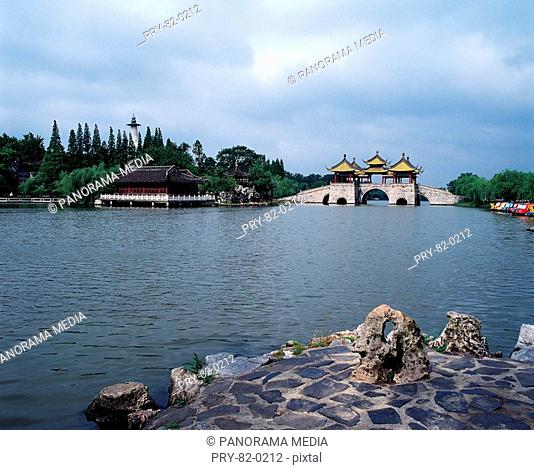the Thin West Lake, Yanghzou city, Jiangsu Province, China