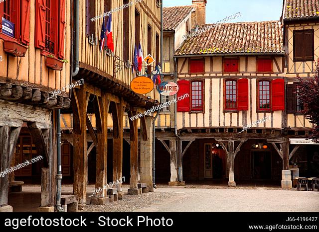 Arcaded square in Mirepoix. France