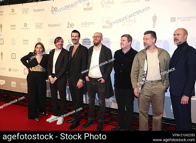 Unidentified guests pictured during the award ceremony of the 'Ensors' Flemish film prizes at the 14th 'Film Festival Oostende', Saturday 12 March 2022