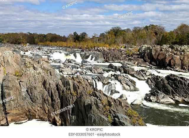 Great Falls Park on Potomac River, Virginia, USA