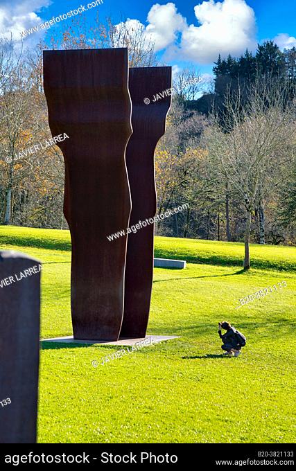 """ ""Searching for Light I, Corten steel"" "", 1997, Eduardo Chillida (1924-2002), Chillida Leku Museoa, Donostia, San Sebastian, Basque Country, Spain