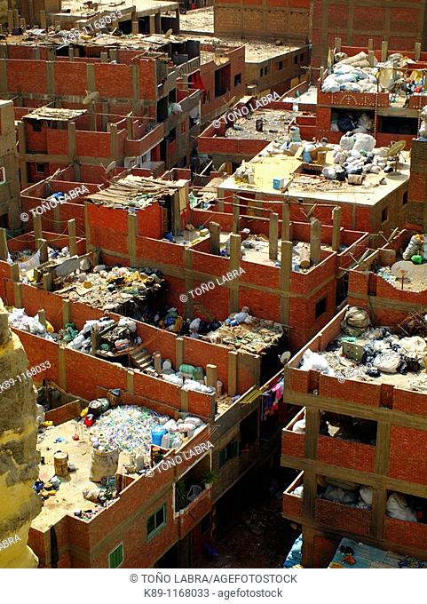 Manshiyat Naser (Garbage City) Coptic District. Cairo. Egypt