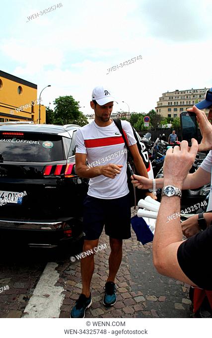 Roland Garros 2018 - Day 4 - Celebrity Sightings Featuring: Novak Djokovic, Atmosphere Where: Paris, France When: 31 May 2018 Credit: WENN.com