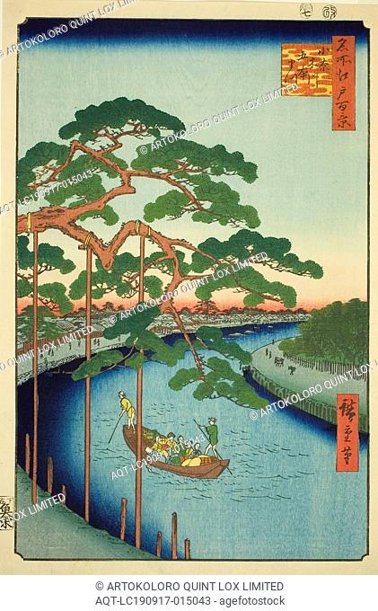 The Five Pines on the Onagi River (Onagigawa Gohonmatsu), from the series One Hundred Famous Views of Edo (Meisho Edo hyakkei), 1856, Utagawa Hiroshige ?? ??