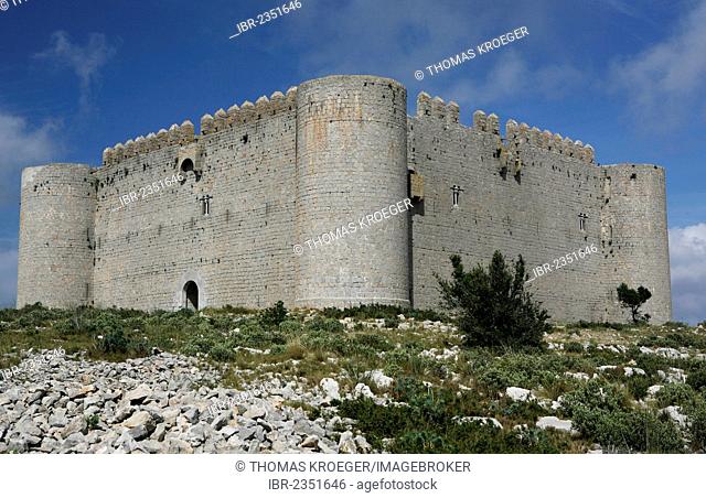 El Castell del Montgri, fortress, Torroella de Montgri, Catalonia, Spain, Europe