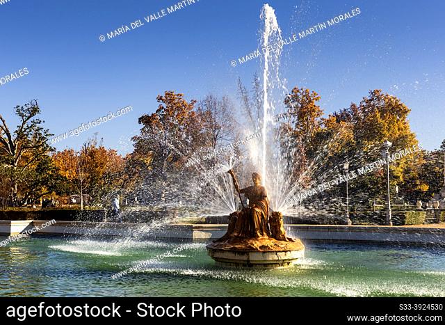 Fountain of Ceres at the Garden of Parterre. Aranjuez. Madrid. Spain. Europe