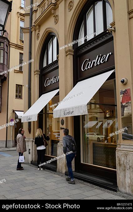 Jeweller Cartier, Maximilianstraße, Munich, Bavaria, Germany, Europe