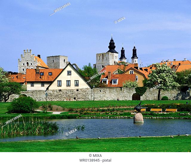 Hanseatic town of Visby in Sweden