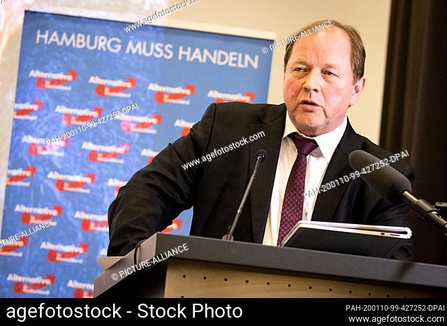 10 January 2020, Hamburg: Dirk Nockemann, AfD state chairman and parliamentary party leader in Hamburg as well as top candidate for the state elections