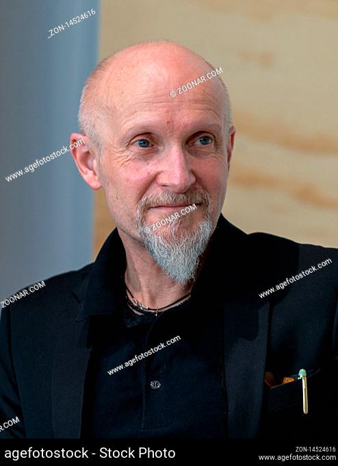 FRANKFURT AM MAIN, Germany - October 18 2019: Lars Saabye Christensen (*1953, author) at 71st Frankfurt Book Fair / Buchmesse Frankfurt