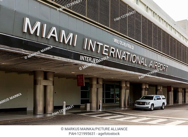 Miami, Florida – April 3, 2019: Terminal of Miami airport (MIA) in the United States. | usage worldwide. - Miami/United States of America