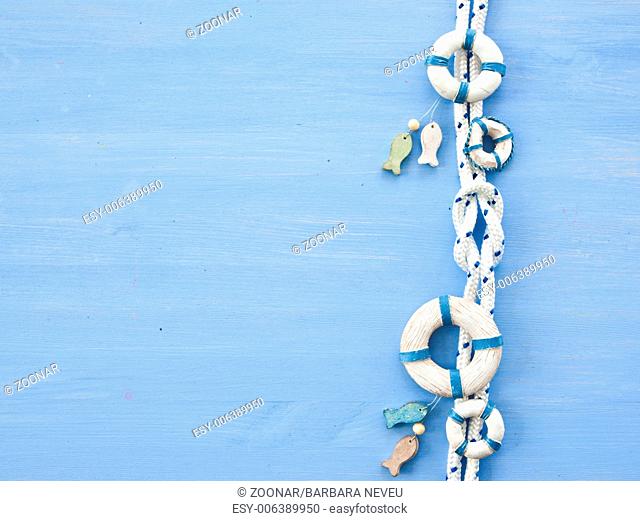 Decorative background with knotted rope