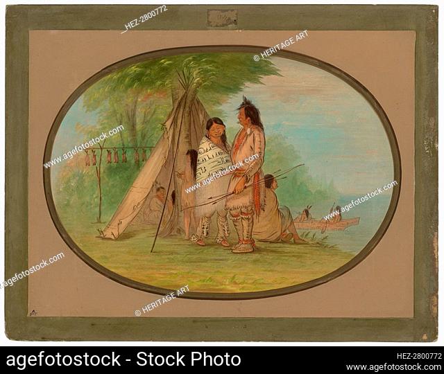 Nayas Indians, 186[2?]. Creator: George Catlin