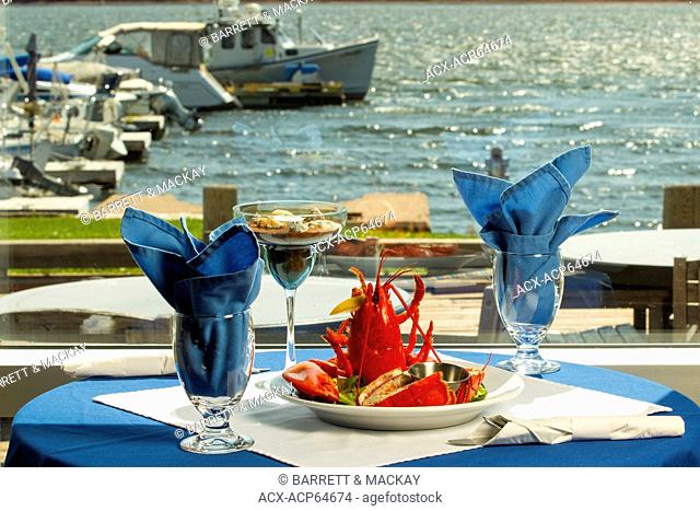 Lobster plate, Boat Shop steak & Seafood Restaurant, Alberton, Prince Edward Island, Canada