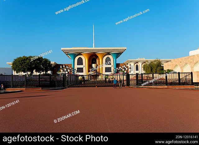 Al Alam Palace - Qaboos bin Said al Said. Old Muscat. Sultanate of Oman. Saltanat ?Um?n. Sultanat Oman. Oman