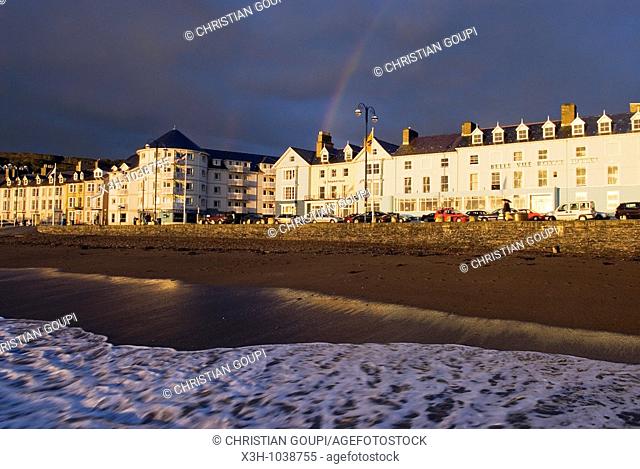 seaside resort, Aberystwyth, Wales, United Kingdom, Great Britain, Europe