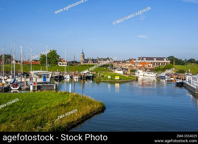 View of Willemstad, a historic city in the Dutch province of North Brabant, Netherlands