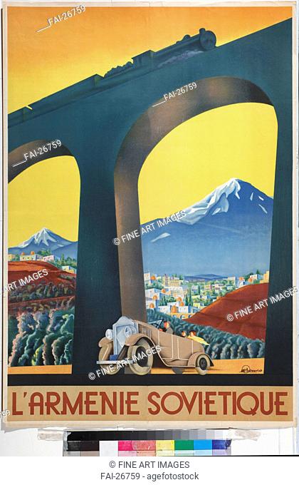 Soviet Armenia (Poster of the Intourist company). Igumnov, Sergei Dmitrievich (1900-1942). Colour lithograph. Soviet political agitation art. 1935