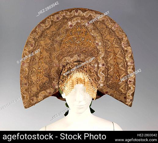 Headdress, Russian, 1800-1880. Creator: Unknown