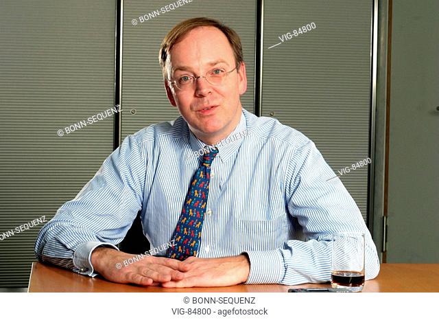 Martin BLESSING, member of the managment of the Commerzbank AG. - FRANKFURT, GERMANY, 17/02/2005