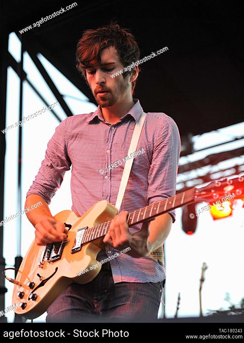 Josh Hook of Tokyo Police Club performing at the 2008 San Diego Street Scene Music Festival in San Diego. Credit: Jared Milgrim/The Photo Access
