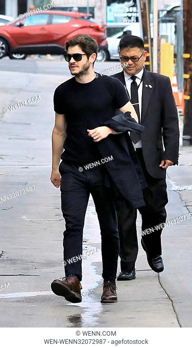 Iwan Rheon and David Alan Grier arrive for their appearances on Jimmy Kimmel Live! Featuring: Iwan Rheon Where: Hollywood, California