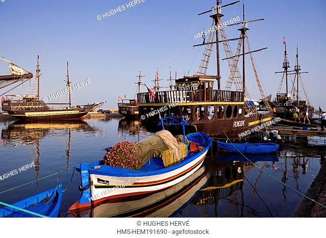 Tunisia, Djerba, Houmt Souk, the harbour