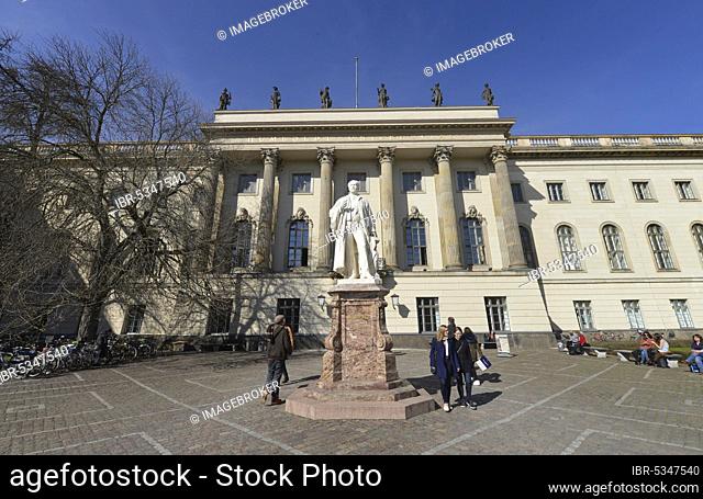 Main Building, Humboldt University, Unter den Linden, Mitte, Berlin, Germany, Europe