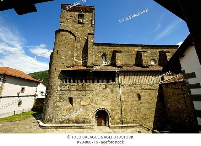 Church of San Cipriano (15th century), Isaba. Navarra, Spain