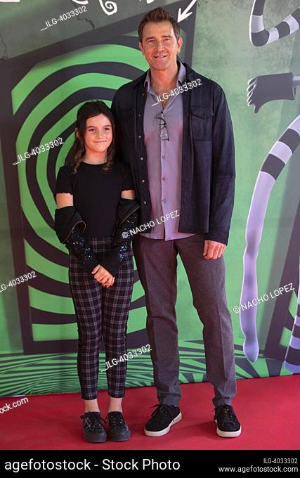 attends to ""Tim Burton. El Laberinto"" opening exhibition at the Espacio Ibercaja Delicias photocall on September 28, 2022 in Madrid, Spain