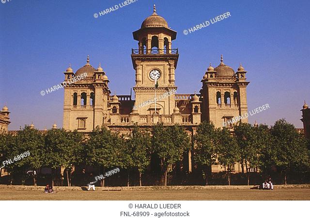 Clock tower on Islamic college building, Peshawar, Pakistan
