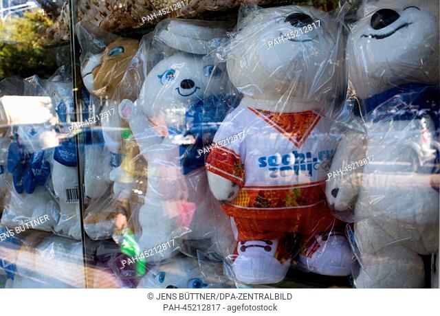 Olympic souvenirs are sold on a market near the Olympic Park in Sochi, Russia, 17 December 2013. Sochi will host the Winter Olympic Games from 07 to 23 February...