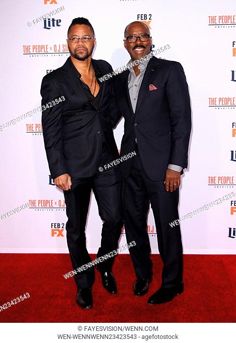 Premiere Of ""FX's ""American Crime Story - The People V. O.J. Simpson"" Featuring: Cuba Gooding Jr., Courtney B. Vance Where: Los Angeles, California