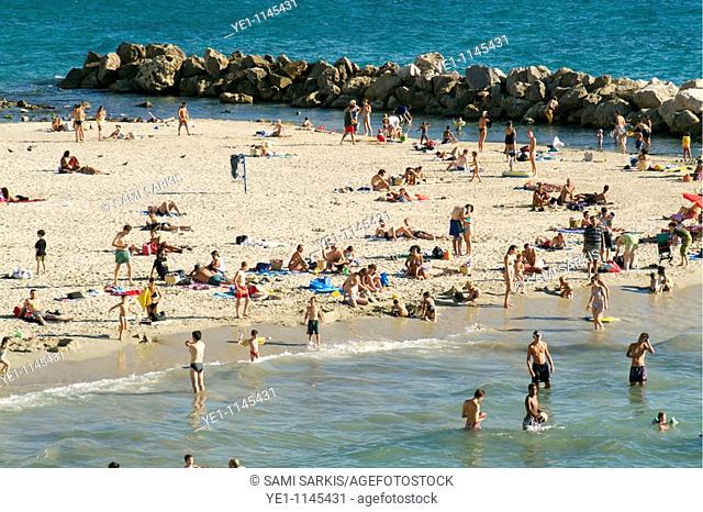 Bathers at the beach, Prophete, Marseille, France