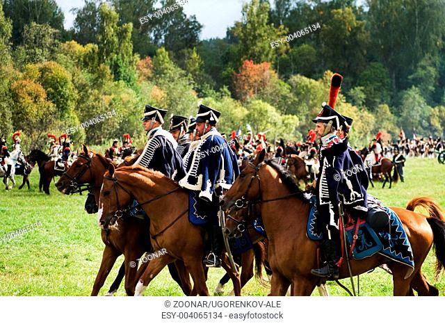 Reenactment battle of the Borodino