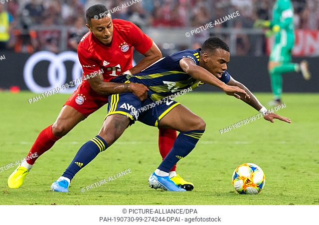 30 July 2019, Bavaria, Munich: Soccer: Test matches, Audi Cup in the Allianz Arena, semi-final: Bayern Munich - Fenerbahce Istanbul