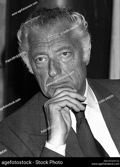 ARCHIVE PHOTO: 20 years ago, on January 24, 2003, Giovanni Agnelli died 01SN-Agnelli-WI.jpg Giovanni AGNELLI , Italy , President of the Fiat Works, Portrait
